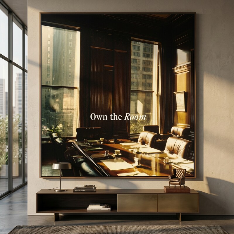 DOTCOMCANVAS Own the Room Poster Website Banner