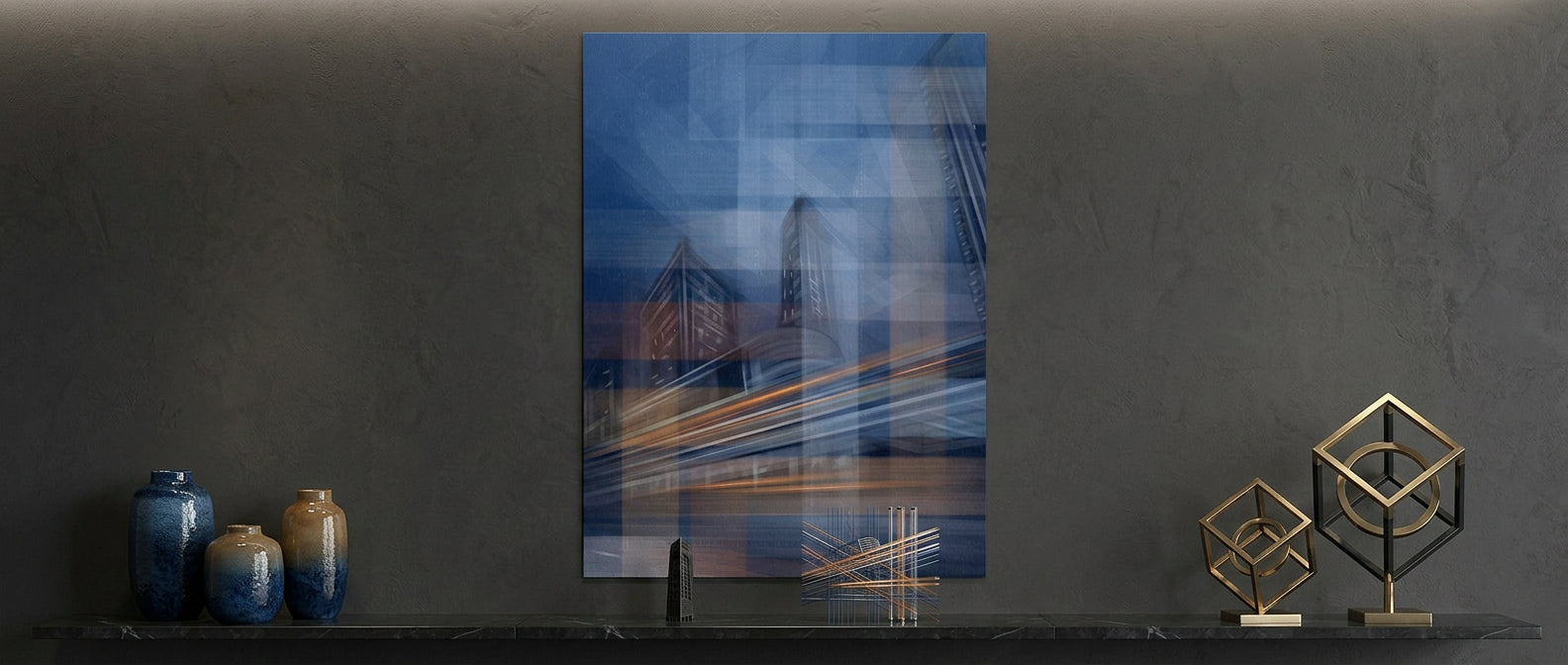 Moving City Glass - Poster Banner