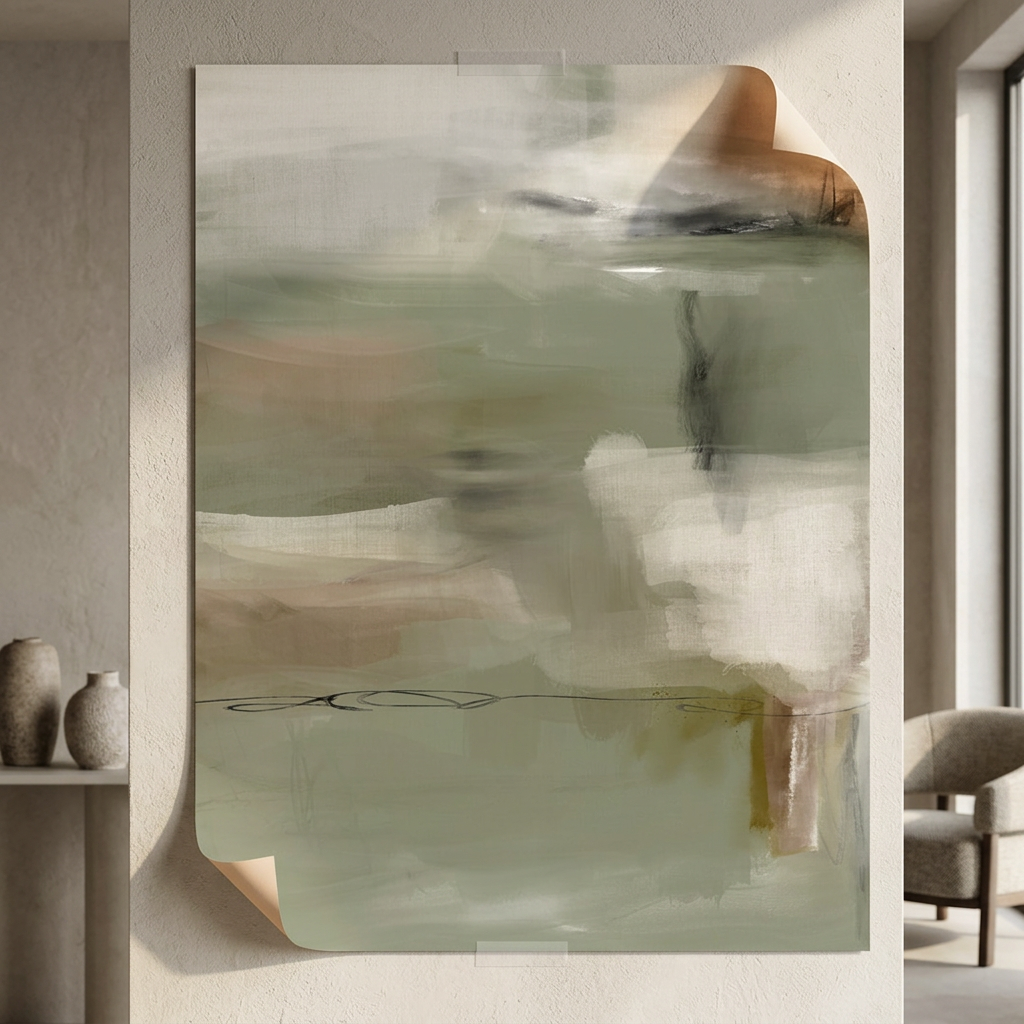 Emerald Whispers Poster Raum