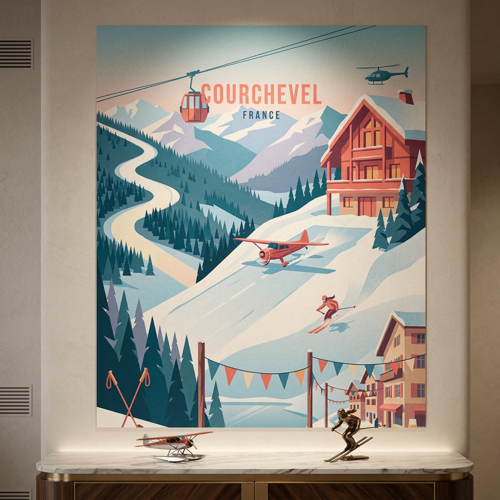 Courchevel Poster Raum