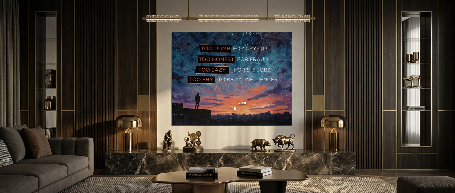 DOTCOMCANVAS Too shy to be Poster Banner