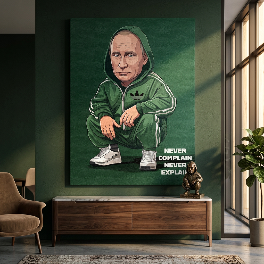 Putin Swag Leinwandbild im Wohnzimmer