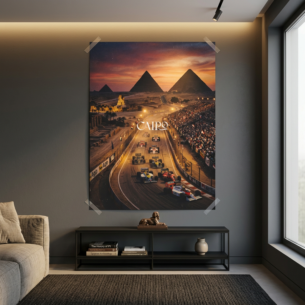 Cairo F1 - Poster Room mockup