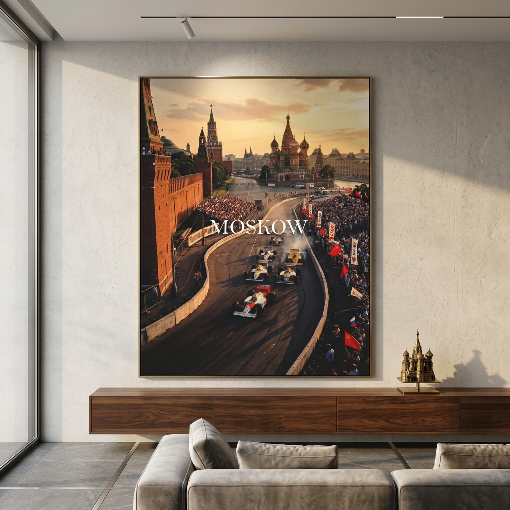 Moscow F1 - Canvas Room mockup