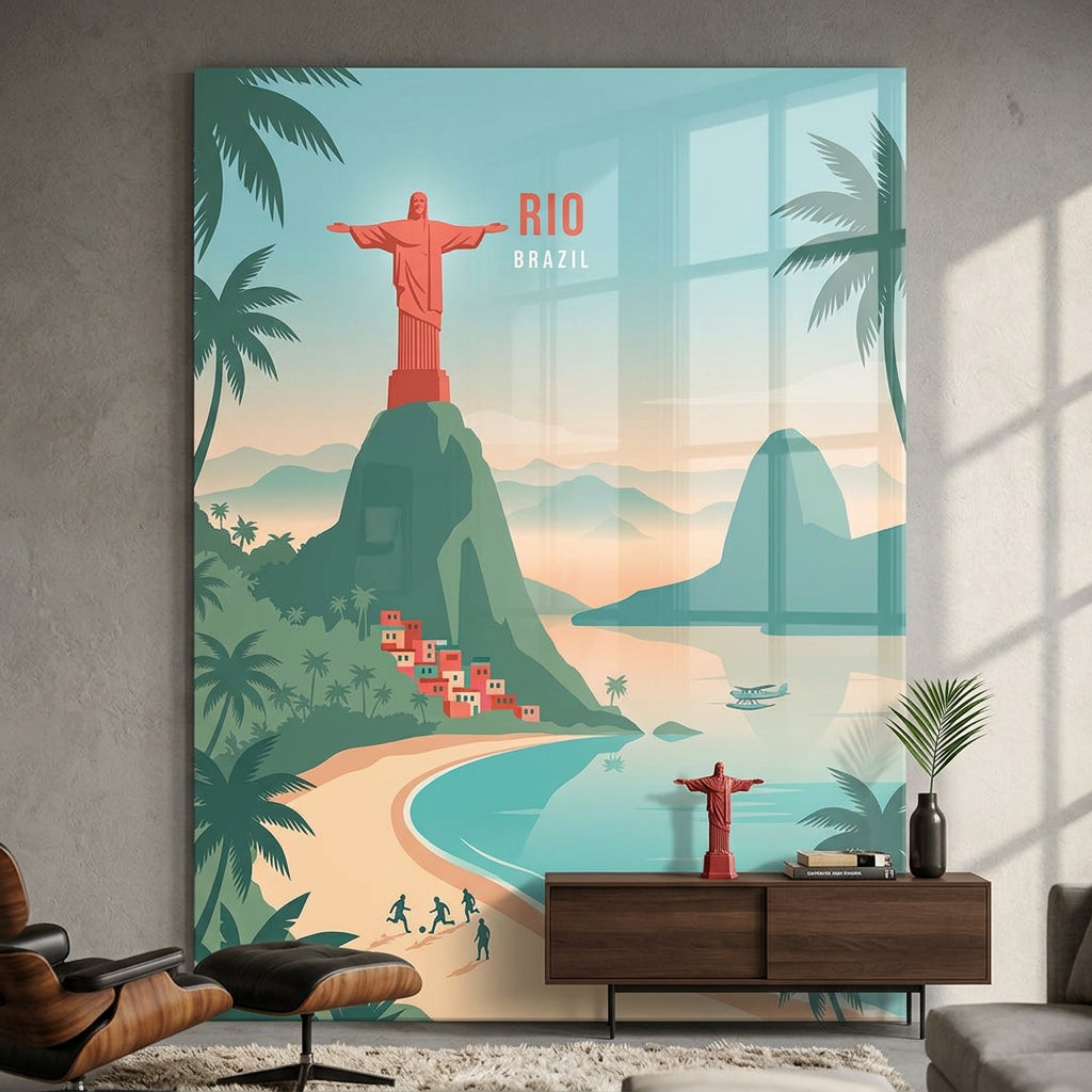 DOTCOMCANVAS Rio Acrylglasbild im Raum Beispiel