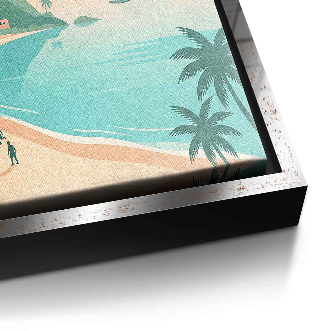 DOTCOMCANVAS Rio Leinwandbild Detail silber