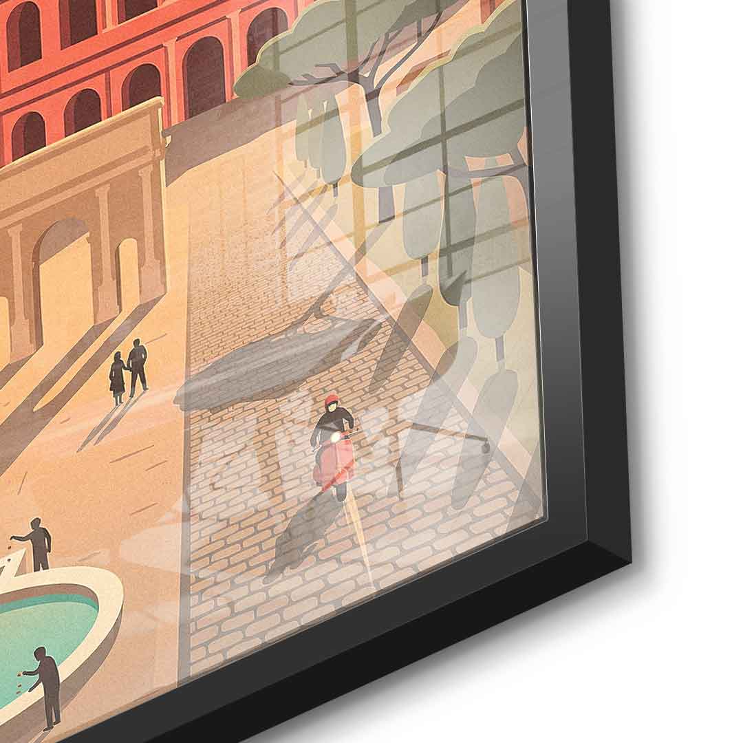 DOTCOMCANVAS Rome Acrylglasbild Vorderansicht ohne Rahmen