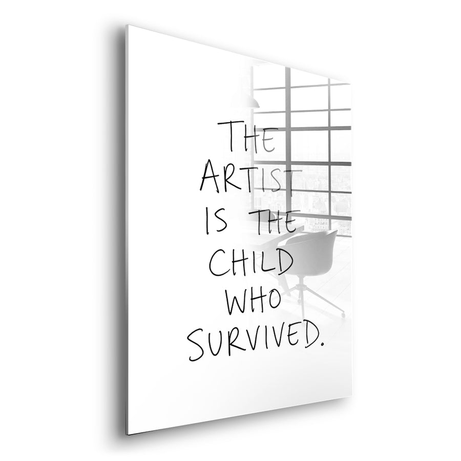 DOTCOMCANVAS Survived Acrylglasbild Seitenansicht ohne Rahmen