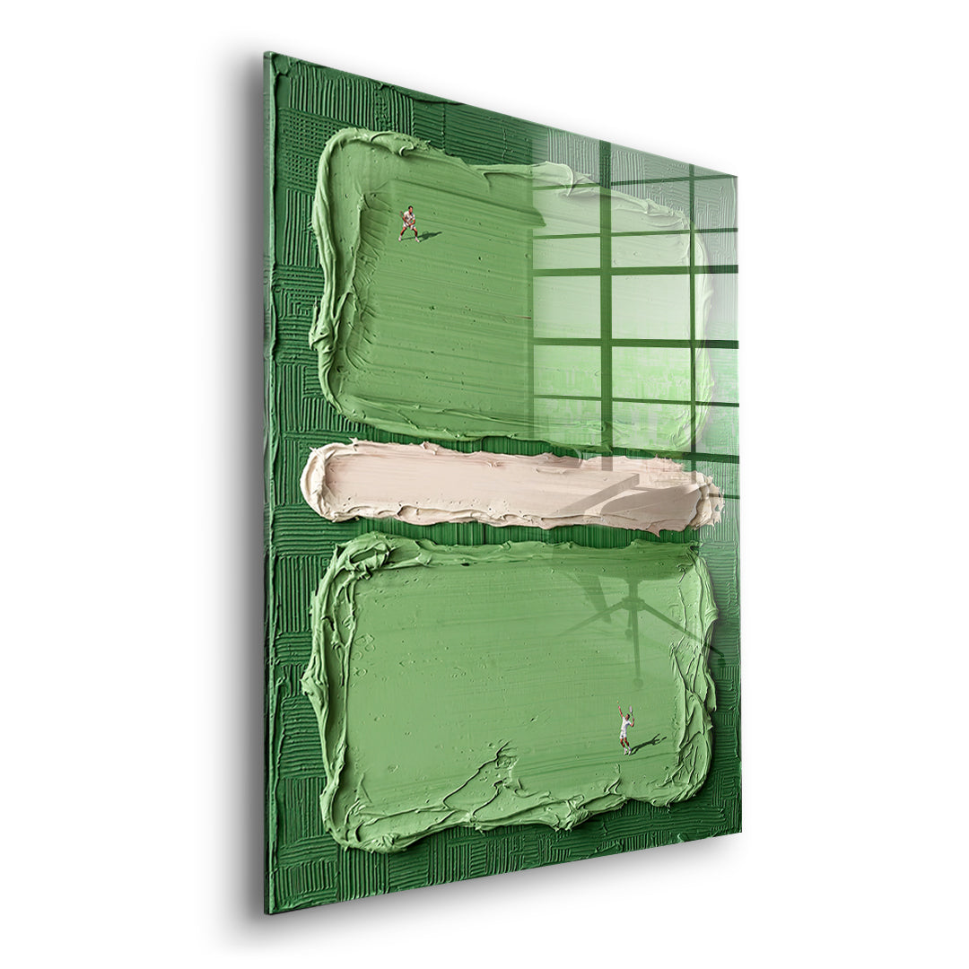 DOTCOMCANVAS Play Tennis Acrylglasbild Seitenansicht ohne Rahmen