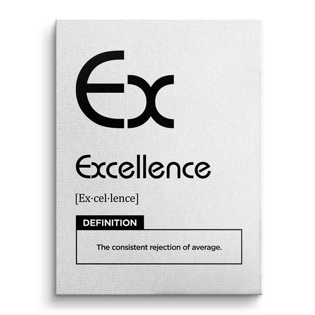 DOTCOMCANVAS® Excellence (Ex) Leinwandbild Version Weiß – Vorderansicht Ohne Rahmen