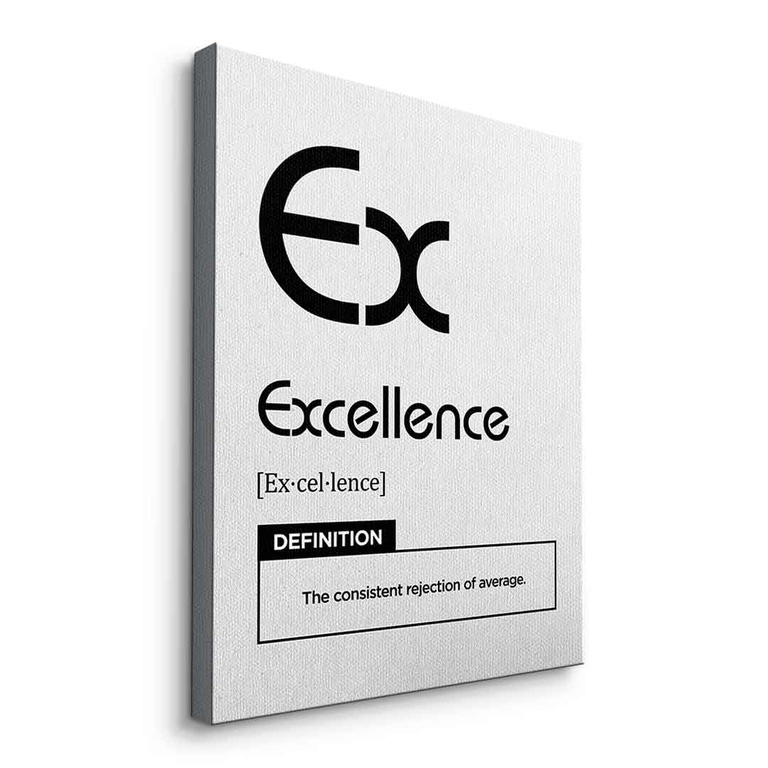 DOTCOMCANVAS® Excellence (Ex) Leinwandbild Version Weiß – Seitenansicht Ohne Rahmen