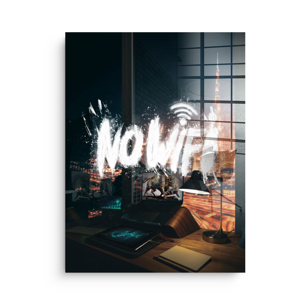 NO WIFI - Acrylic glass