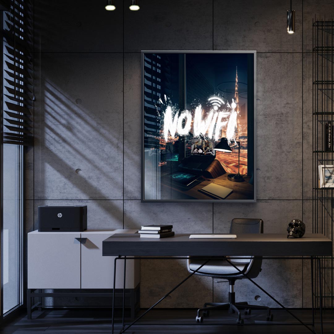 NO WIFI - Acrylic glass