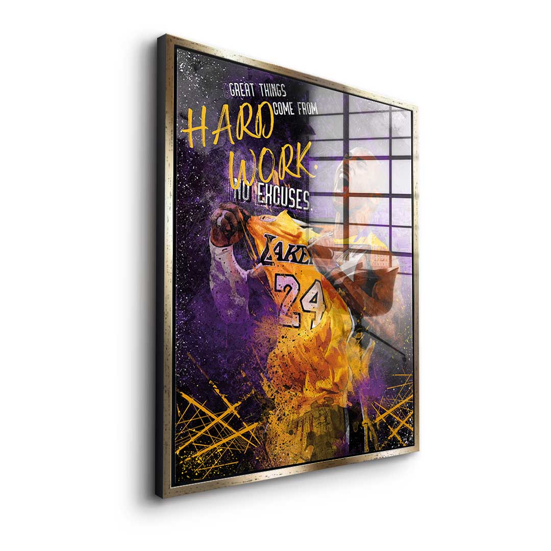 Great things come from hard work - Acrylglas