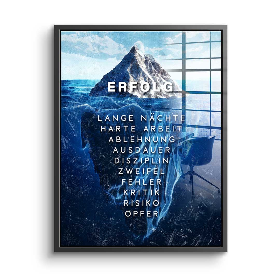 Eisberg des Erfolgs - Acrylglas