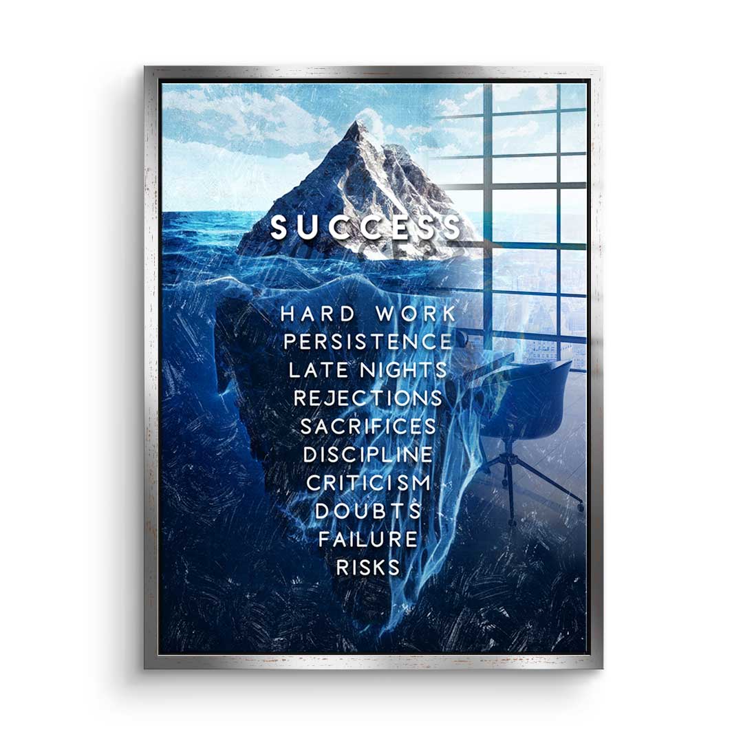 Eisberg des Erfolgs - Acrylglas