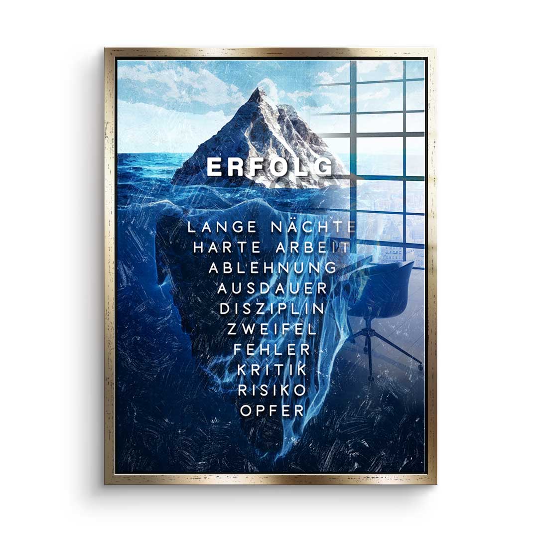 Eisberg des Erfolgs - Acrylglas