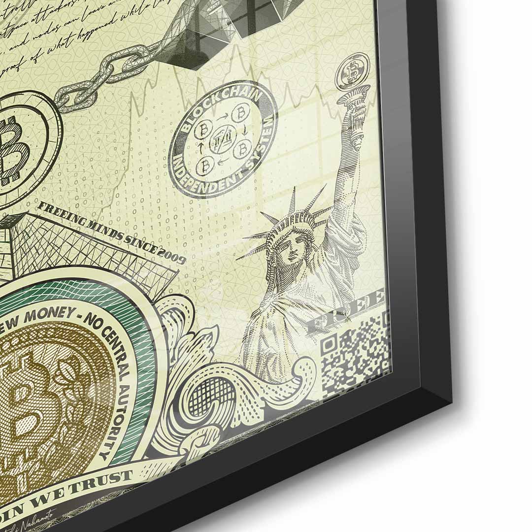 Bitcoin is the New Money - Acrylglas