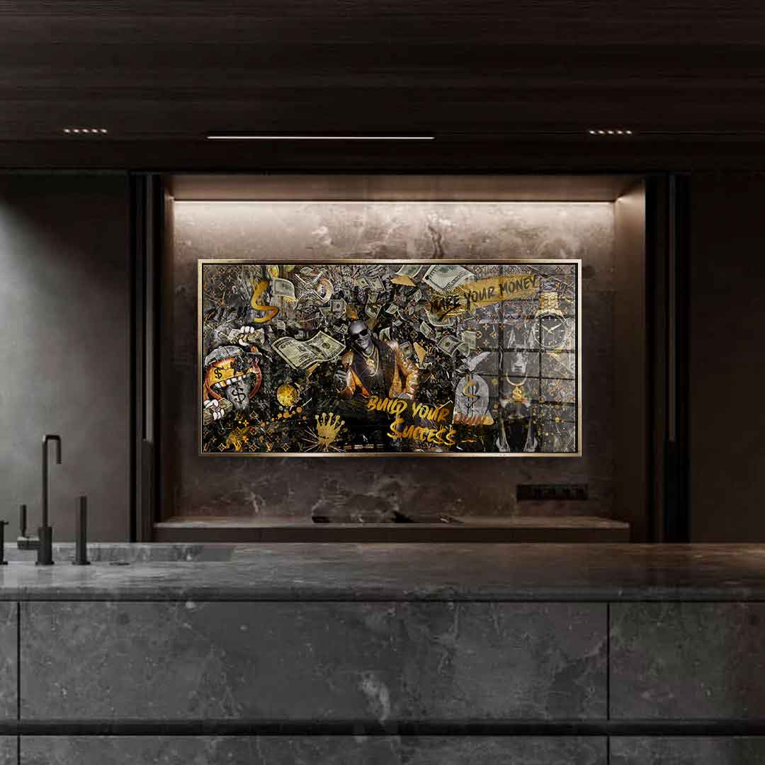 Build your own success - acrylic glass