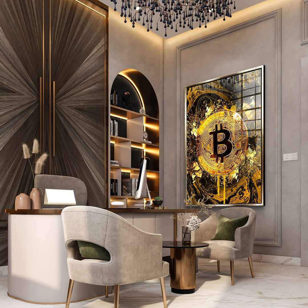Goldrush Bitcoin - Acrylglas