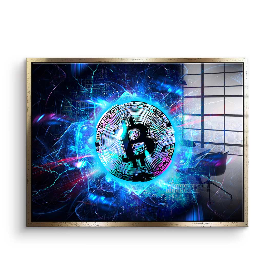 Electro Bitcoin - Acrylglas