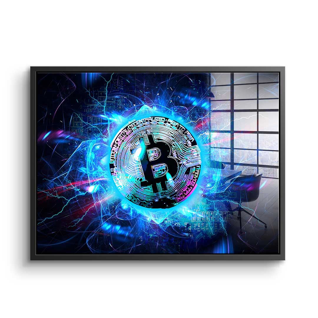 Electro Bitcoin - Acrylglas