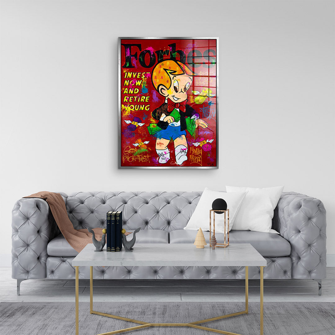 Retire young - Acrylglas