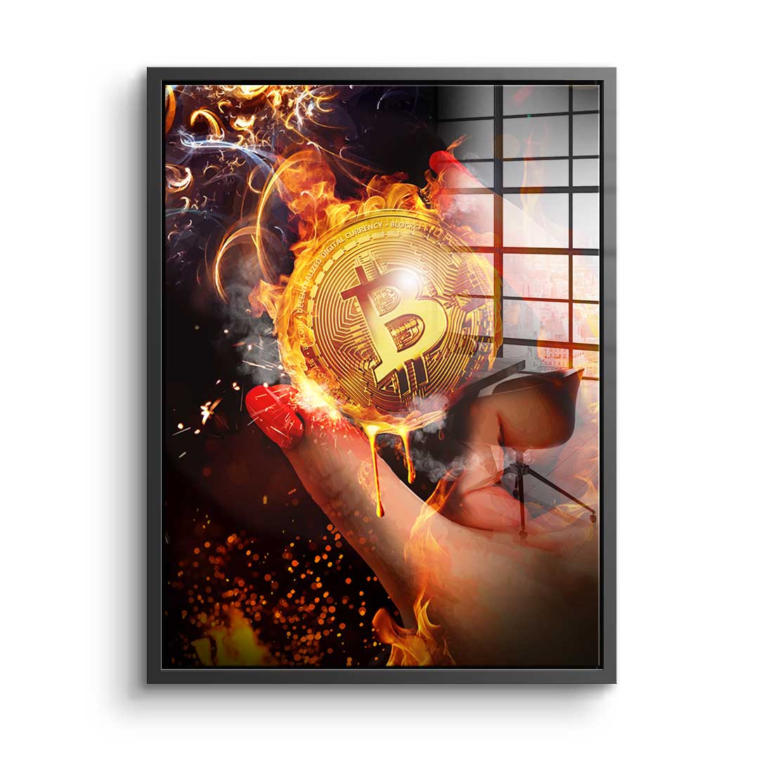 Bitcoin Gold Rush - Acrylic Glass