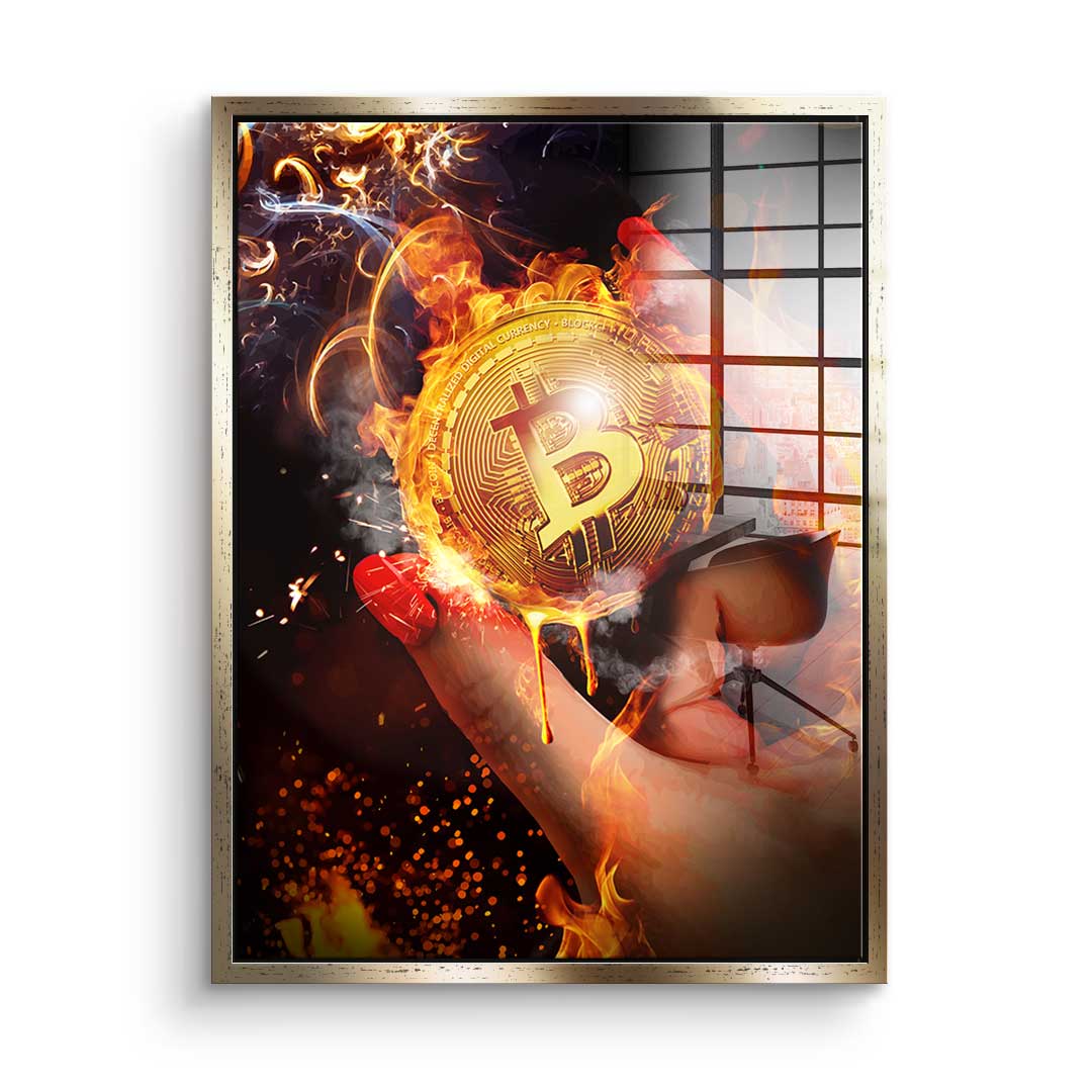 Bitcoin Gold Rush - Acrylic Glass