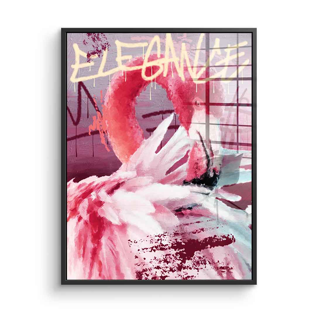 Flamingo Elegance - Acrylic glass
