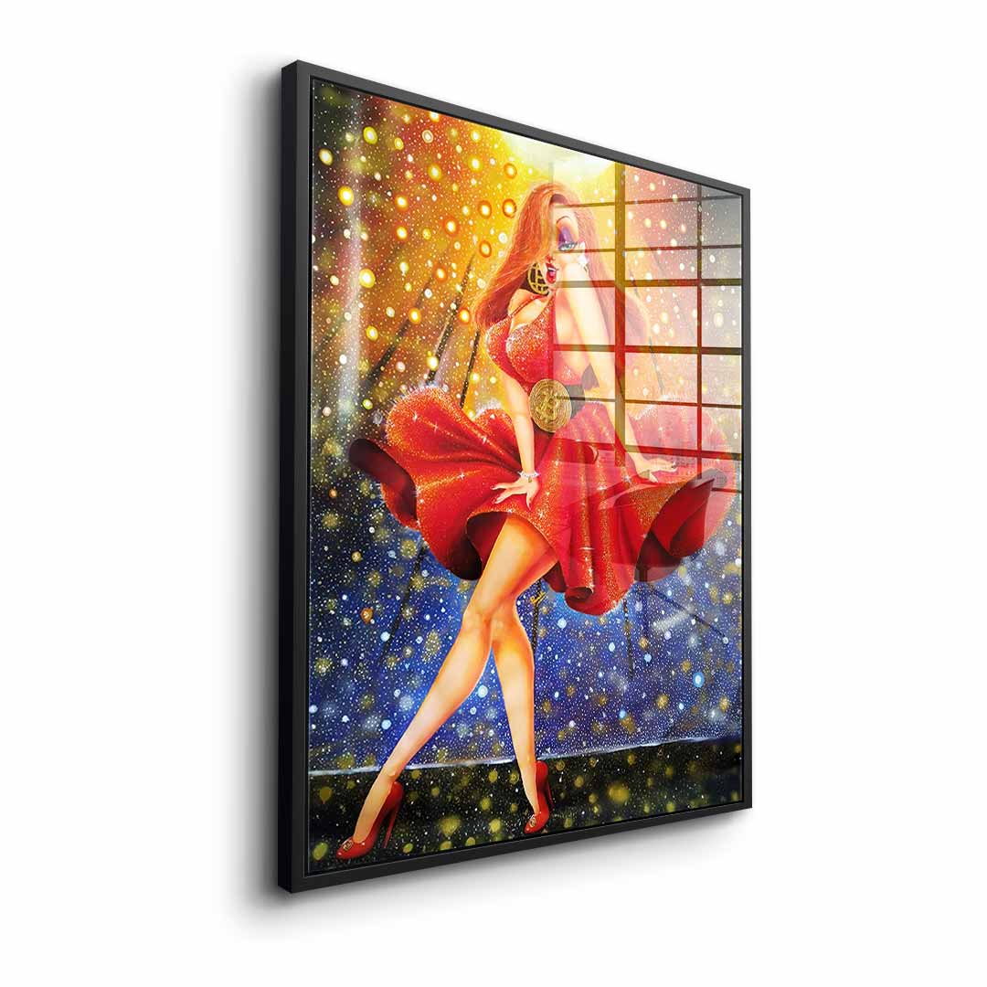 In Red we dream Gold - Acrylglas