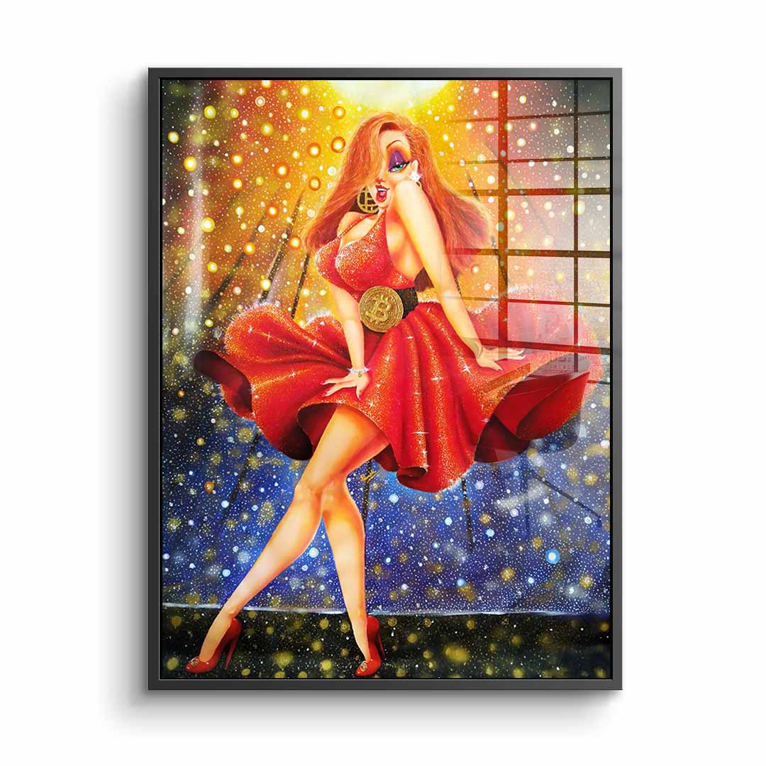 In Red we dream Gold - Acrylglas