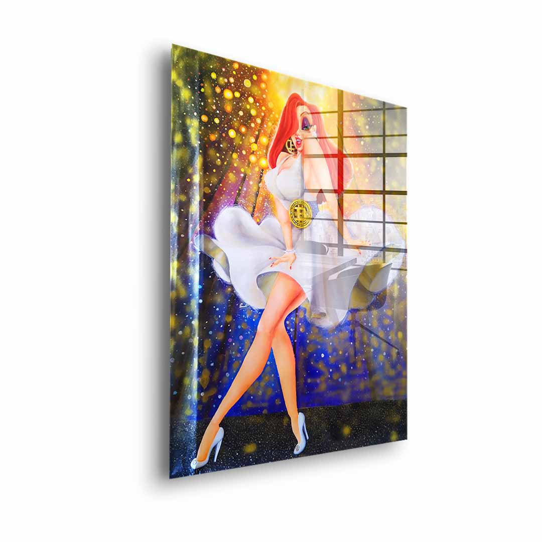 In White we dream Gold - Acrylglas