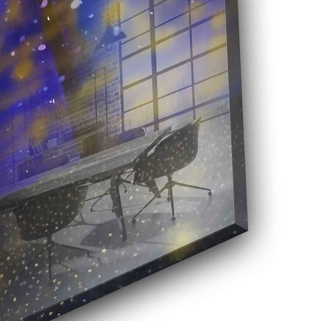 In White we dream Gold - Acrylglas
