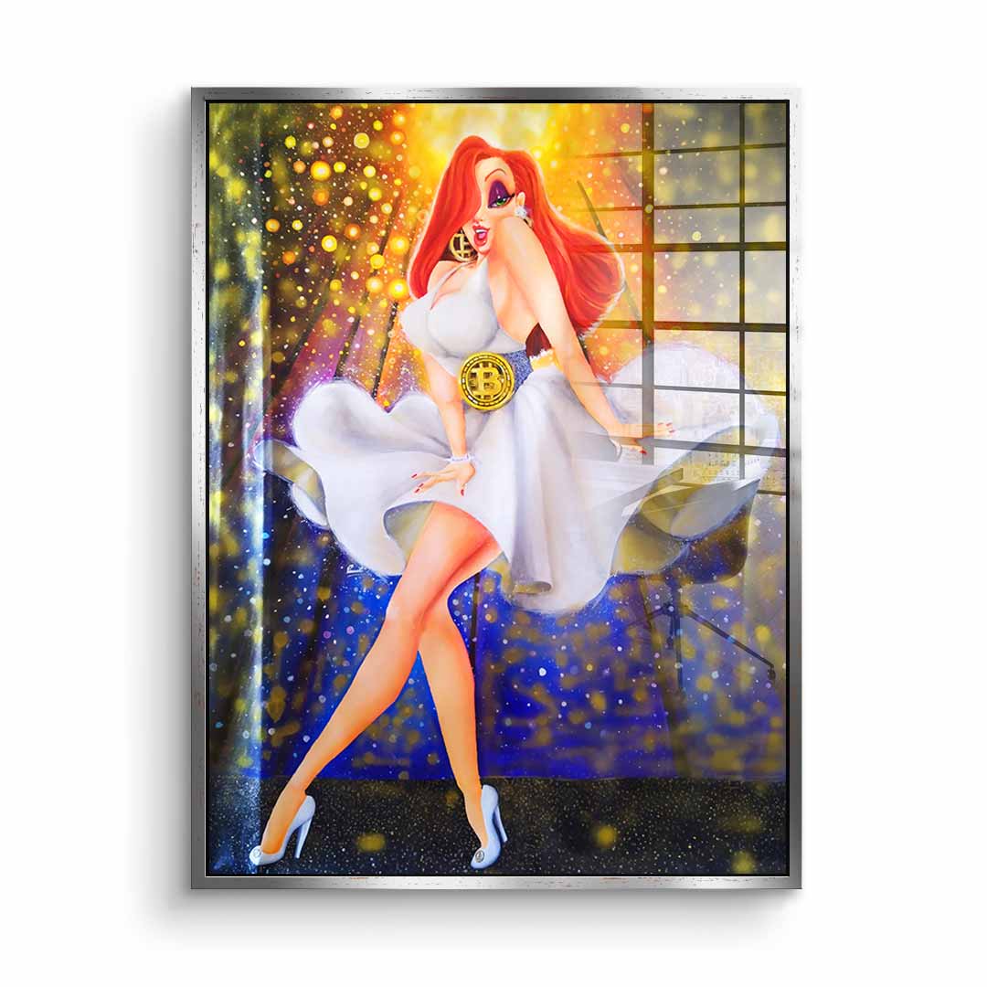 In White we dream Gold - Acrylglas