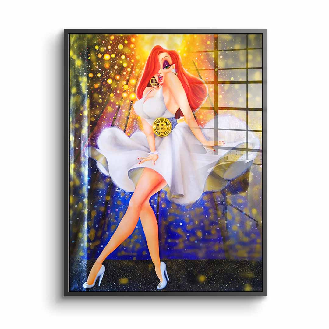 In White we dream Gold - Acrylglas