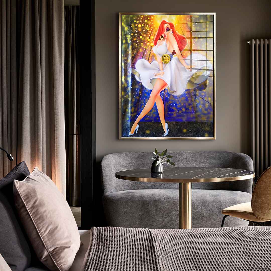 In White we dream Gold - Acrylglas