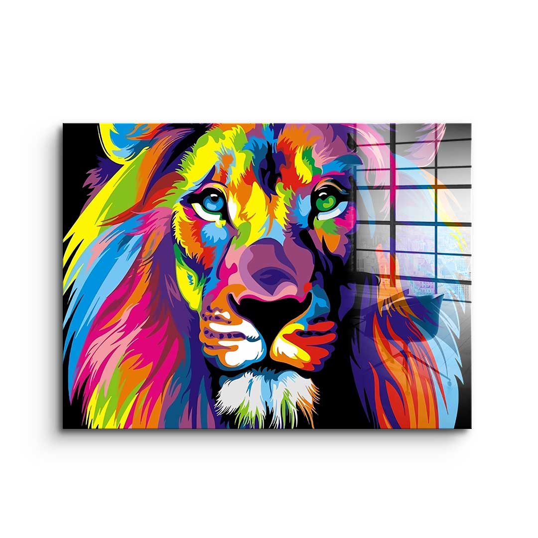 Neon Lion - Acrylic glass