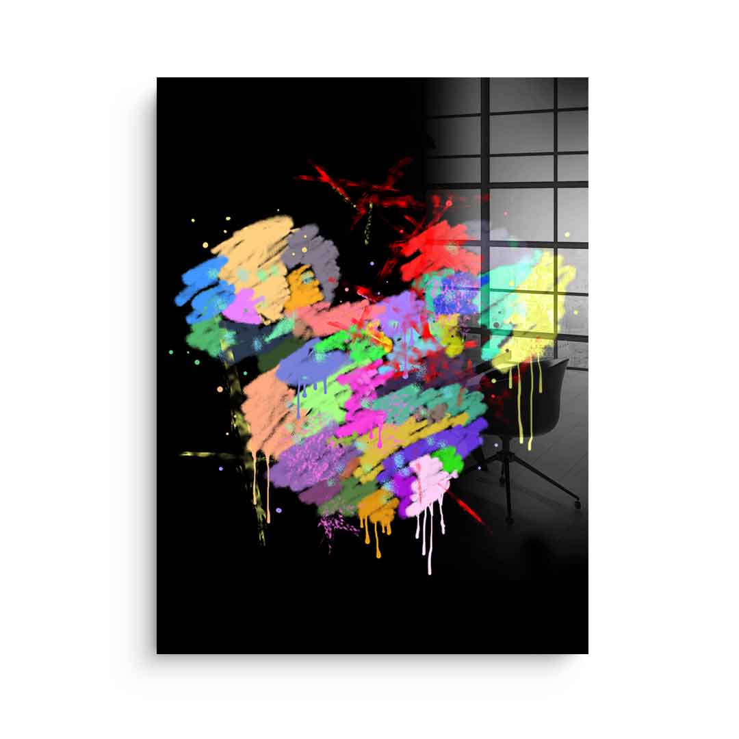 Mickey Head Spray - Acrylic Glass