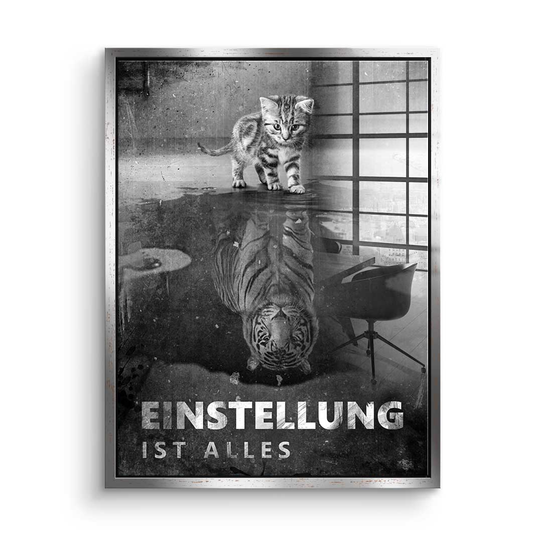 Mindset is everything #Tiger - Acrylglas