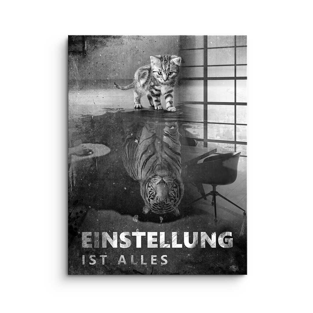 Mindset is everything #Tiger - Acrylglas