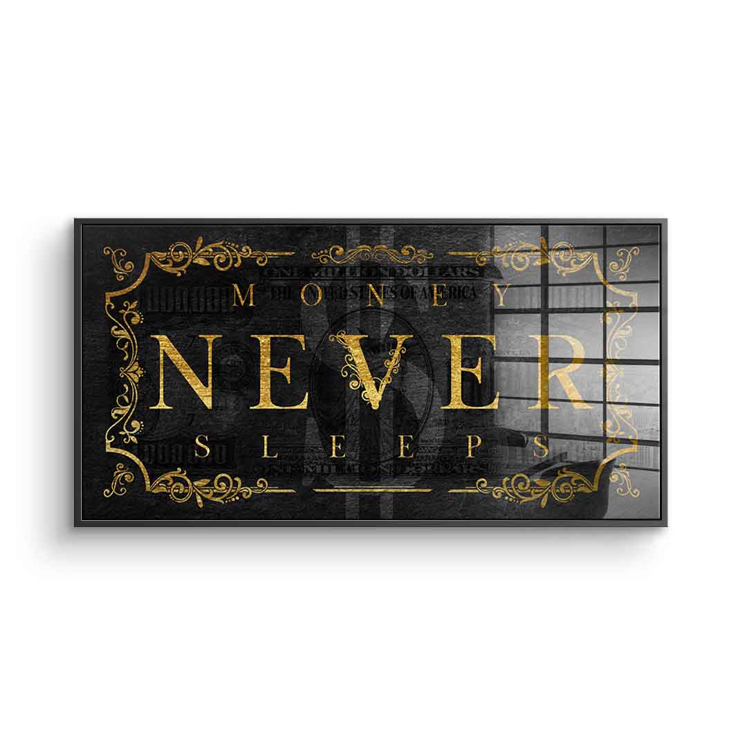 Money Never Sleeps Part 2 - Acrylglas