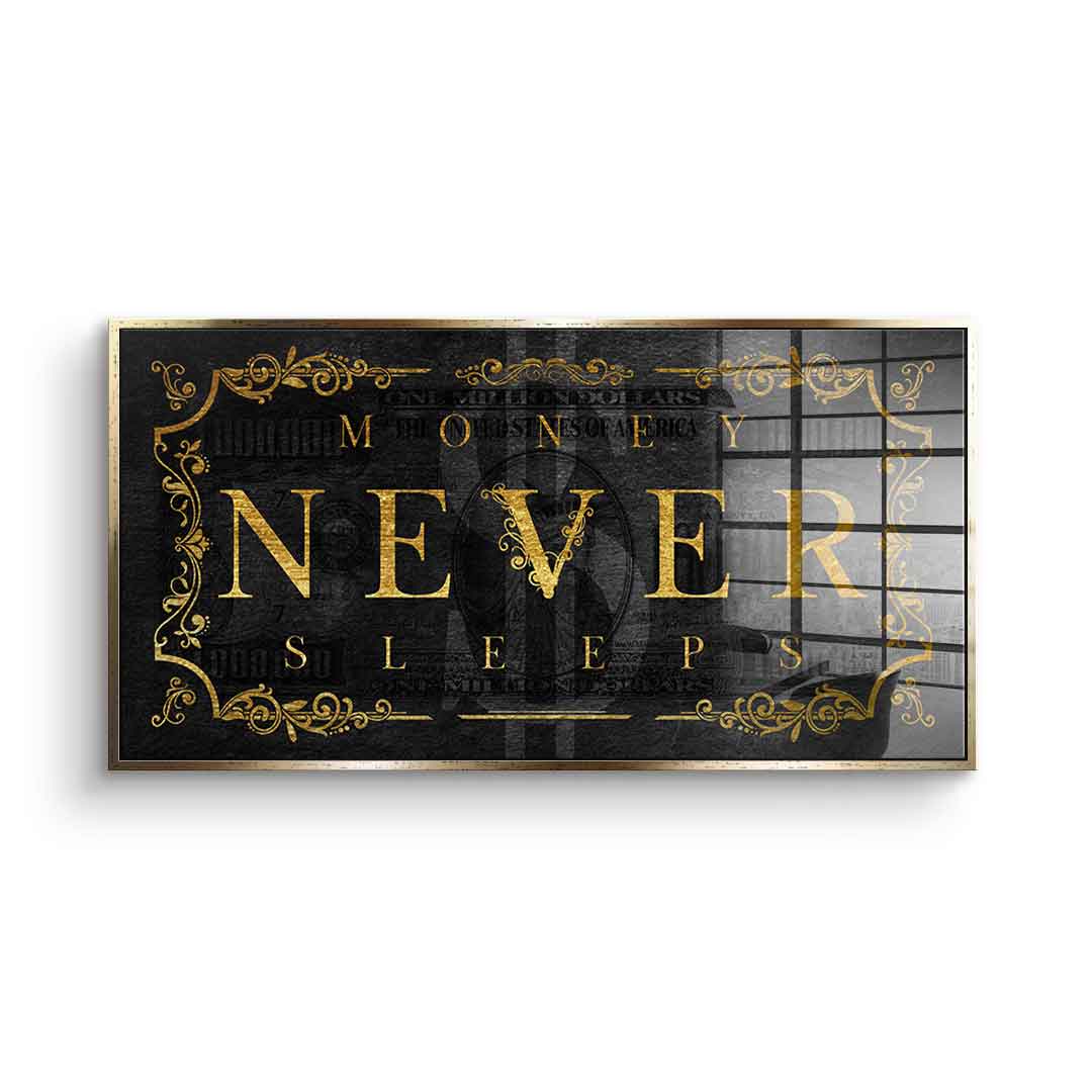 Money Never Sleeps Part 2 - Acrylglas