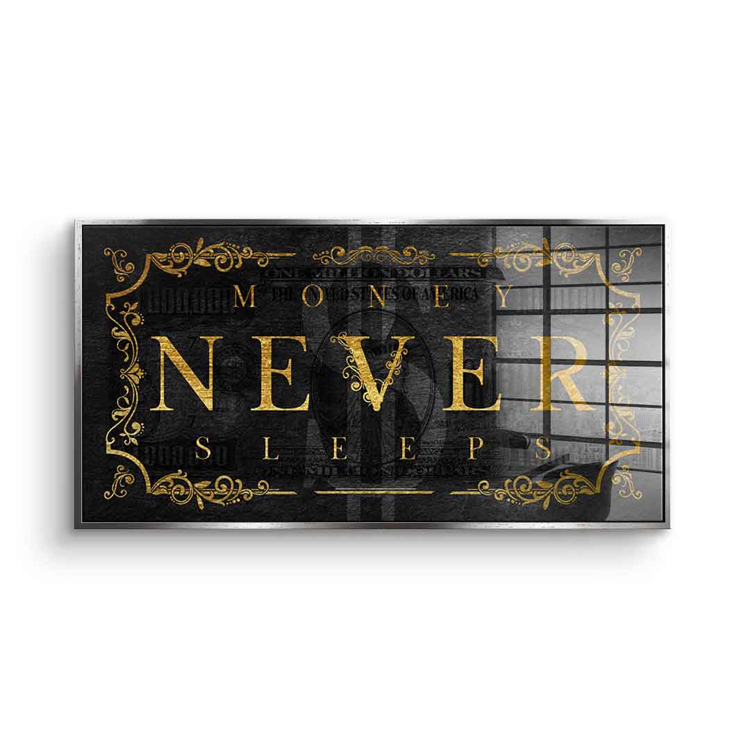 Money Never Sleeps Part 2 - Acrylglas