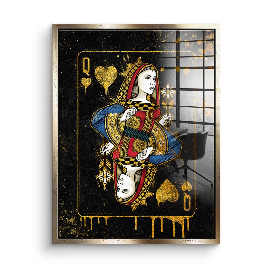 Queen Card - Acrylglas