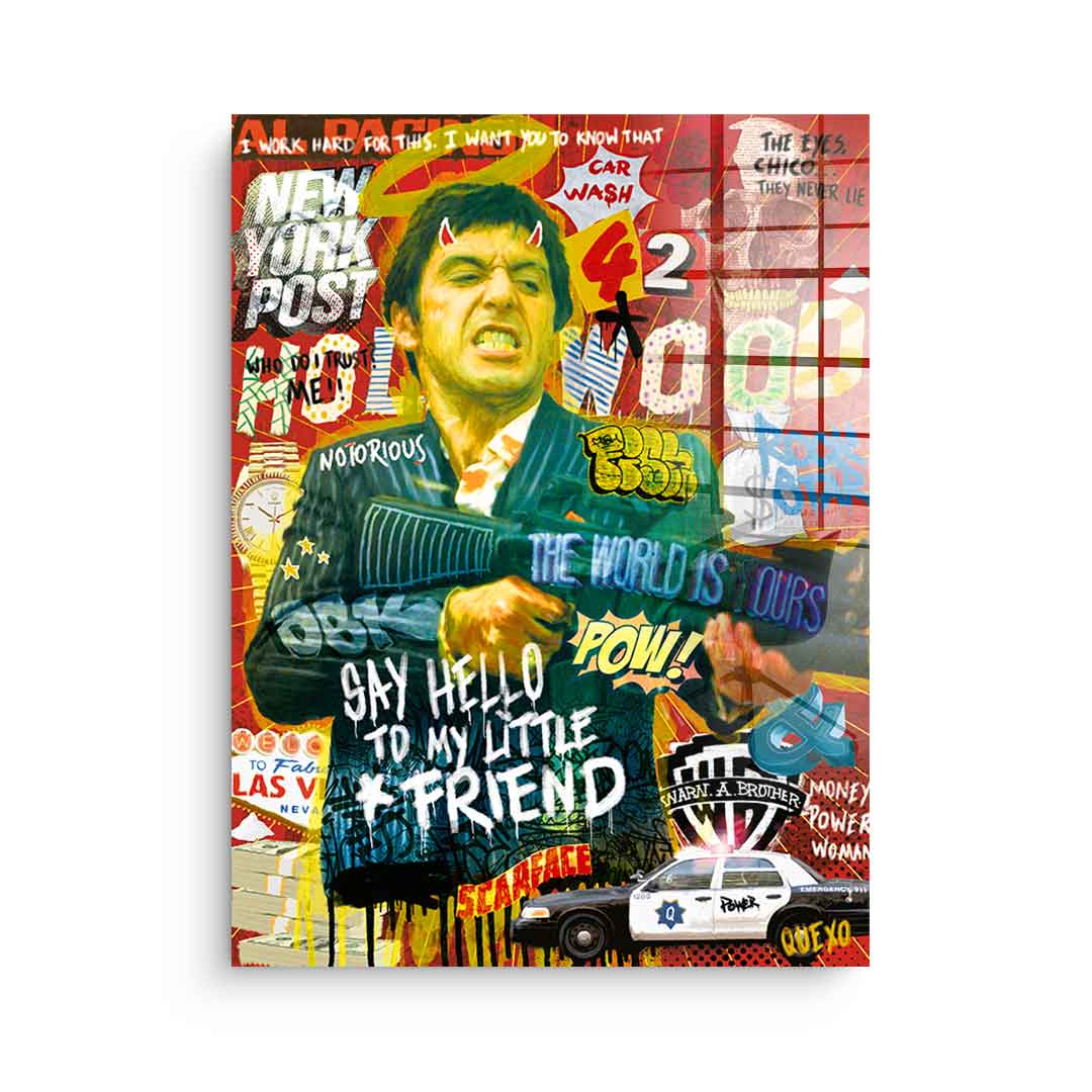 Say Hello - Szkło akrylowe