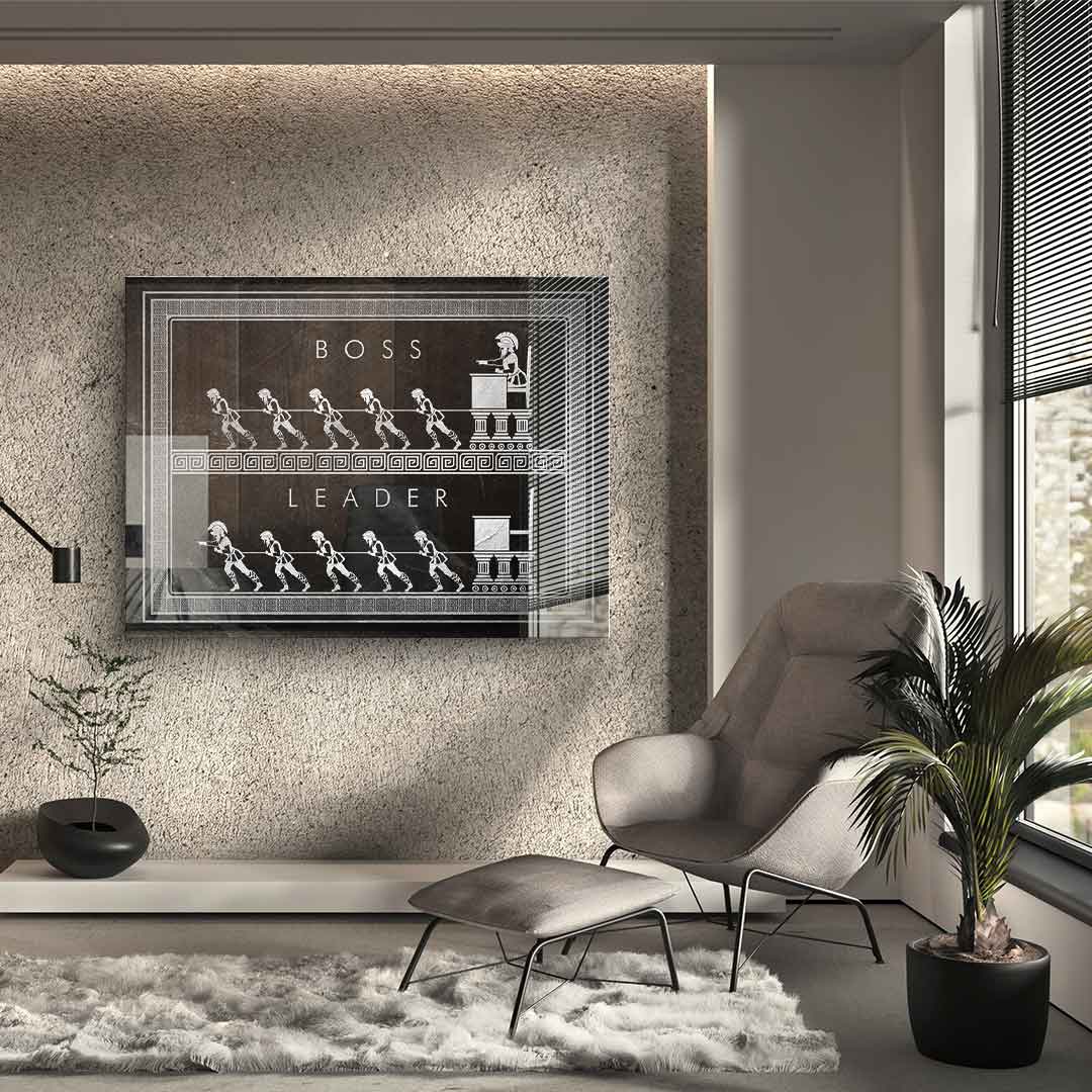 Sei ein Leader - Acrylglas
