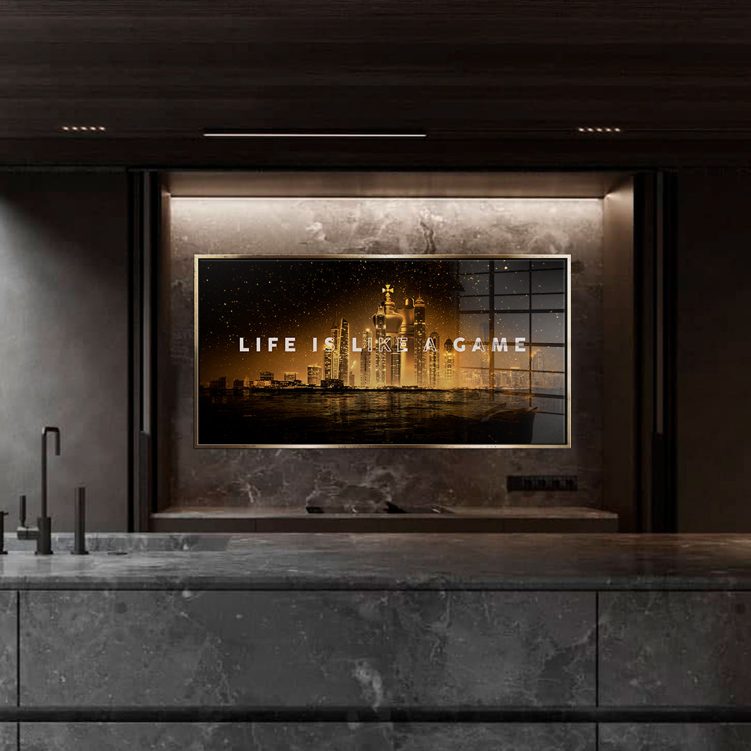 Life is like a Game - Acrylglas