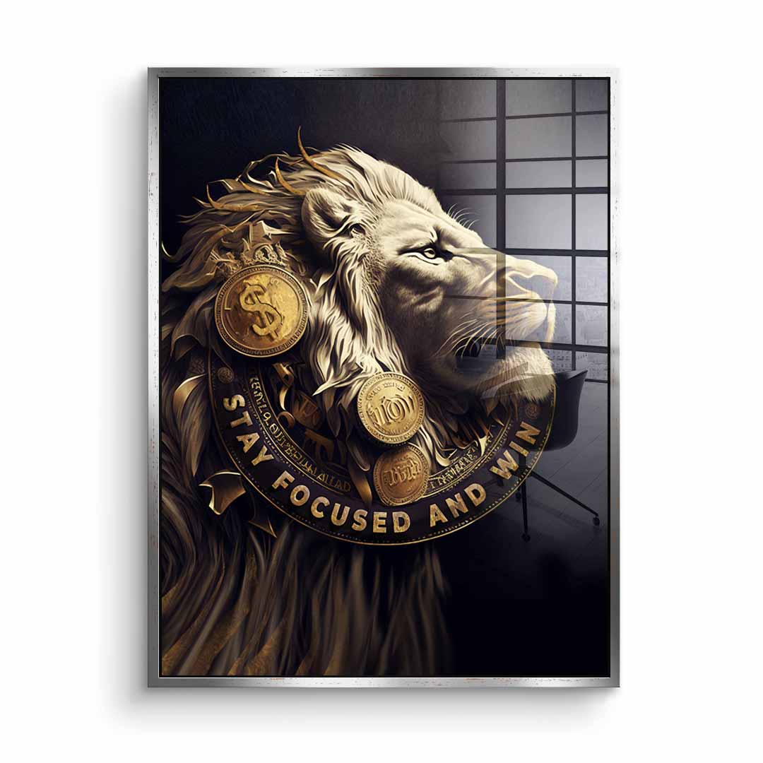 Stay Focused and Win - Acrylglas