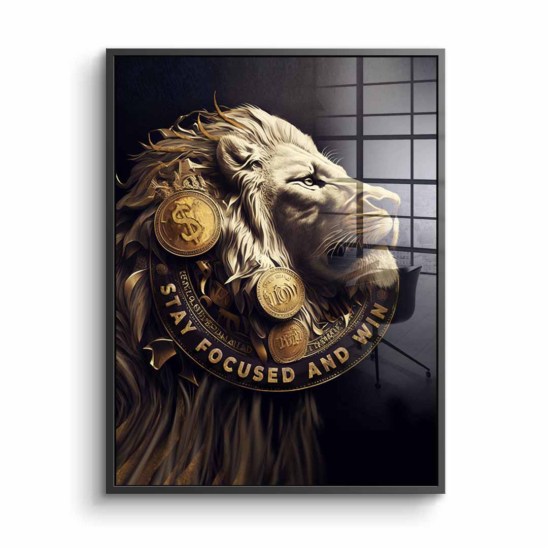 Stay Focused and Win - Acrylglas